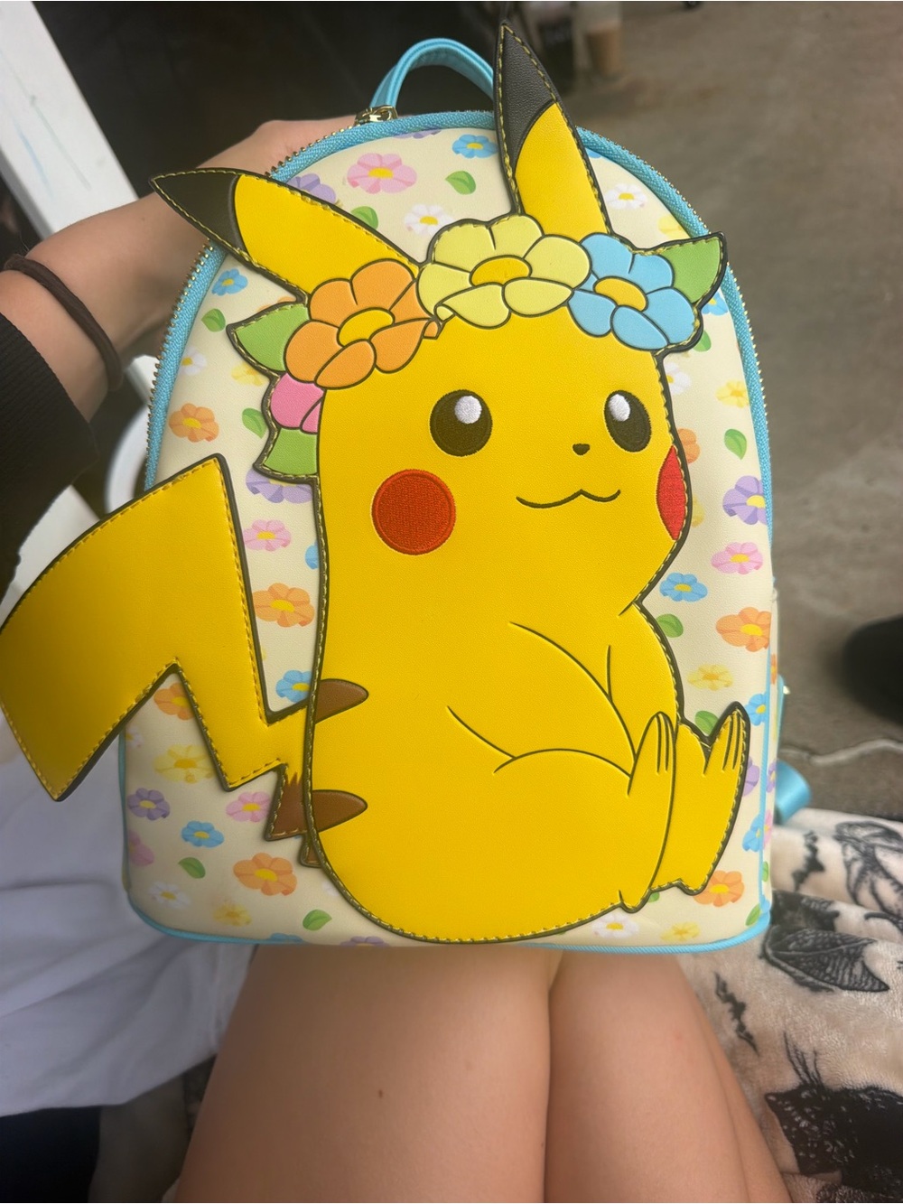 Loungefly Pikachu Floral Kids Backpack - Yellow